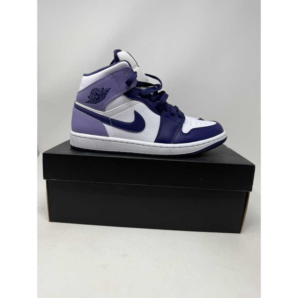 Jordan Air Jordan 1 Mid Shoes Youth Size 7 Purple Basketball DQ8426-515